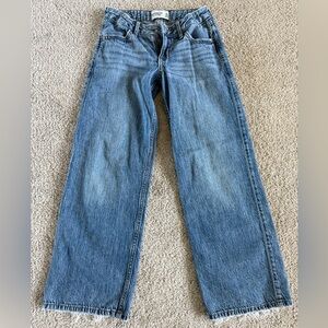 Abercrombie Kids Girls Low Rise Baggy Blue Jeans